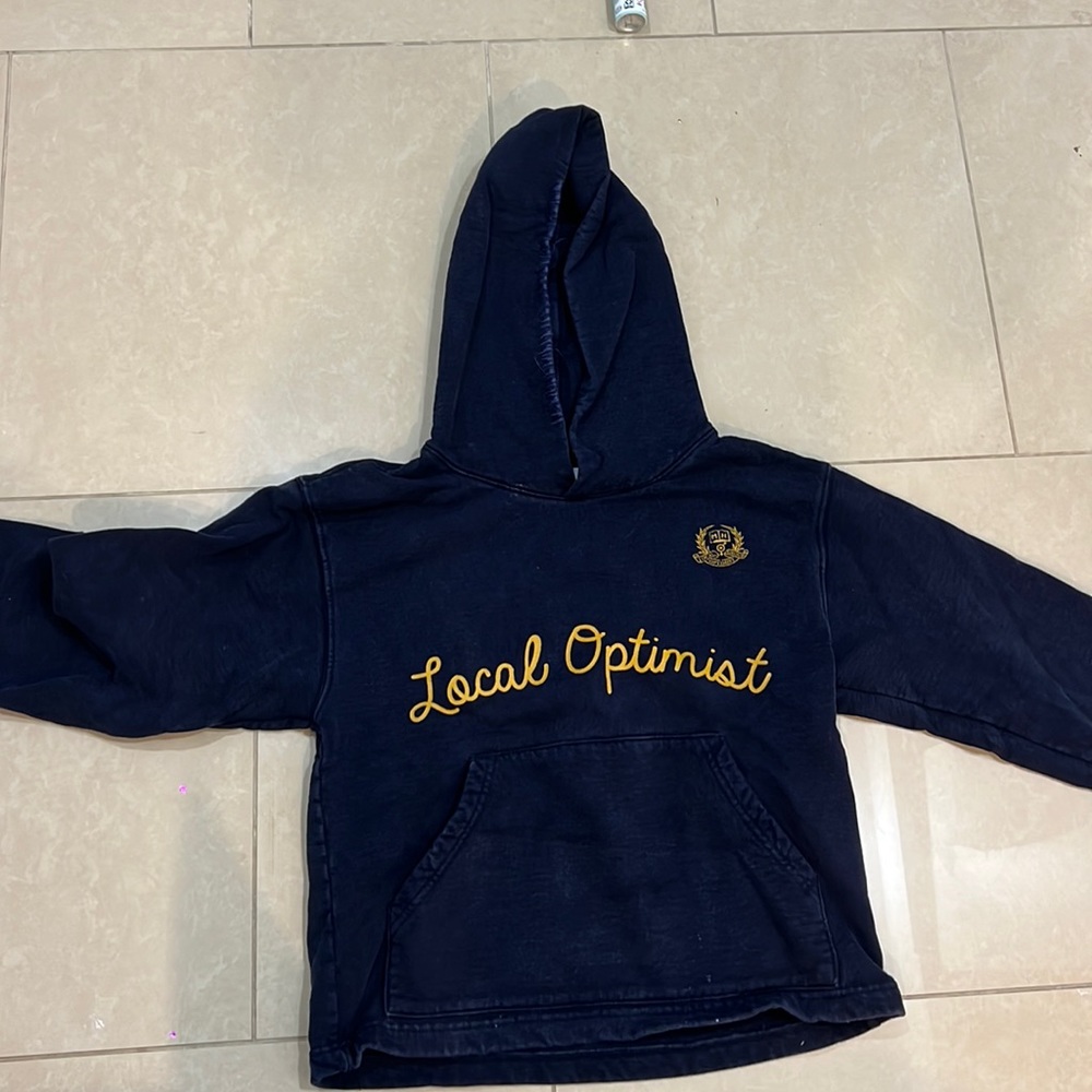 Local optimist madhappy navy yellow words
